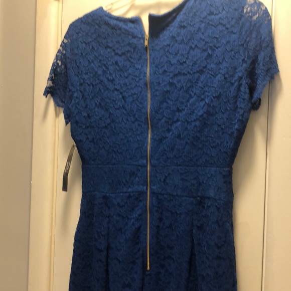 Royal Blue Lace Romper - Picture 4 of 4